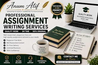 do assignment writing and typing for you