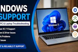 troubleshoot windows PC laptop software and network problems