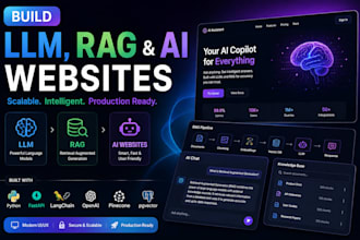 build custom ai solutions, llm, rag and ai websites