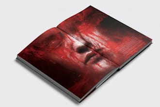 create a unique horror, thriller book cover design