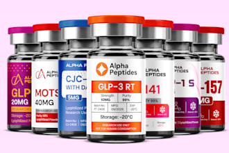 do peptide vial label design, vial label, peptide label and product label
