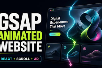 build an animated react website with gsap scroll effects