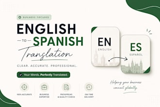 translate english to spanish for your business and documents