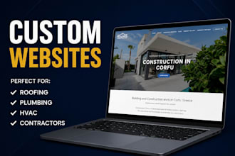 build a roofing, plumbing, hvac or contractor website