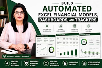 build automated excel financial models, dashboards, and trackers