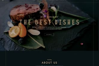 do fine dining restaurant website design