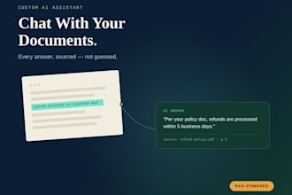 build a custom ai chatbot trained on your documents using rag