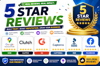 review your google maps, clutch, facebook, g2, capterra or others website