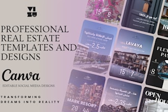 design real estate listing and instagram property posts