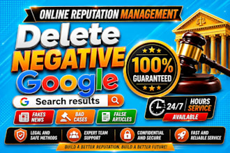 erase negative google maps listings, remove damaging search results, bad links