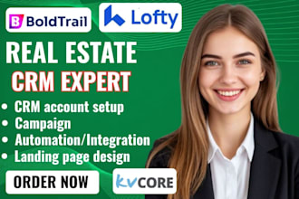 setup boldtrail kvcore, real estate crm, gohigh level, followup boss, lofty crm