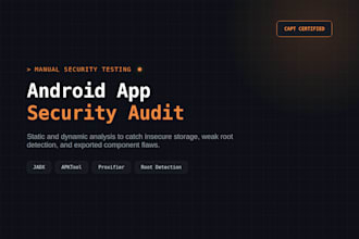 perform a manual security audit of your android app
