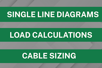 make single line diagrams and electrical load calculations