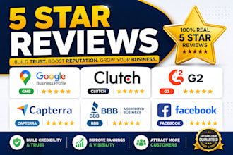 review your gmb, g2, clutch, capterra, bbb, facebook or others website