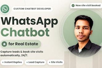 develop whatsapp rag chatbot for real estate