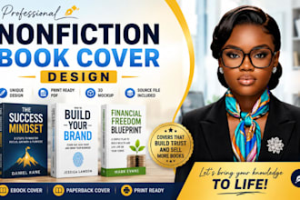 design a modern nonfiction, self help or business book cover