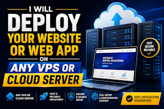 deploy your website or web app on any vps or cloud server