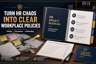 create HR policy manuals, workplace procedures and employee onboarding documents