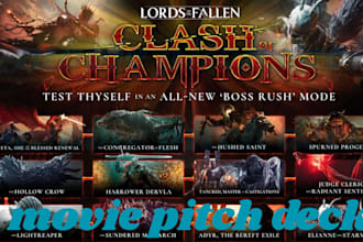design cinematic film pitch deck investor pitch deck pitch presentation flims