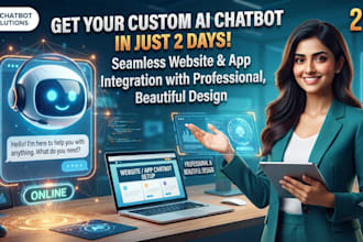 create an ,ai chatbot, for app and web in 2 days