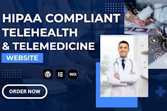 build hipaa compliant medical website, healthcare, doctor, telehealth website