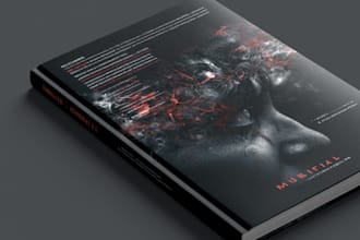 create a gripping crime thriller book cover design