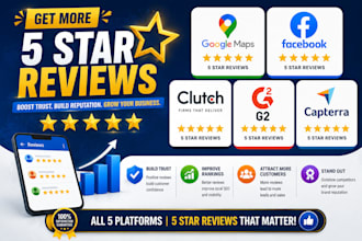 review your google maps, clutch, facebook, g2, capterra or others website