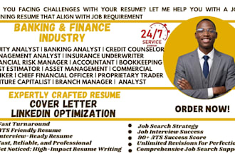 write finance banking accounting ats investment banking asset executive resume