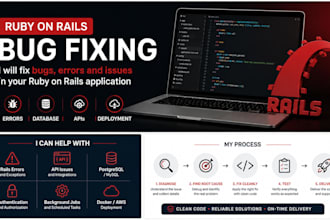 fix bugs errors and issues in your ruby on rails application