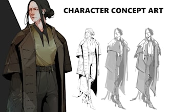 create character concept art and design