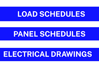 make load and panel schedules for your projects