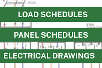 prepare electrical load calculations and panel schedules