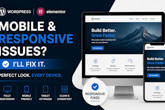fix wordpress elementor mobile and responsive design issues