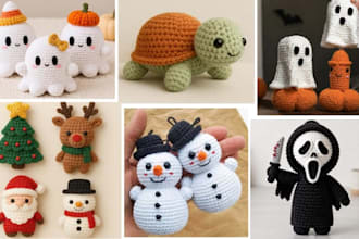 write step by step crochet pattern amigurumi plush pdf images for etsy shop