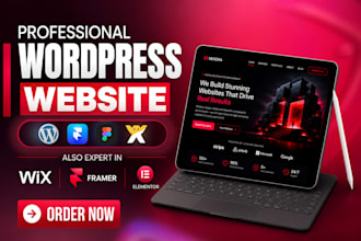 design or develop premium wordpress, framer or wix website