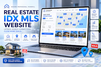 design modern real estate website with idx mls integration