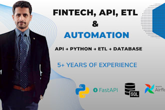 build financial apis, etl pipelines and python automation