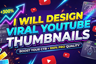 design creative youtube thumbnails