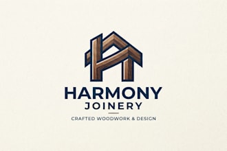 design a professional joinery logo for your brand