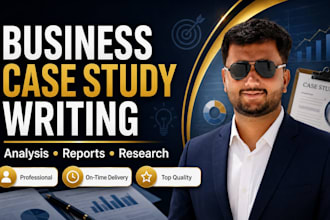 write a professional business case study analysis and report