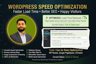 do wordpress speed optimization and page load fix