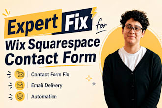 fix wix squarespace website contact form email delivery automation