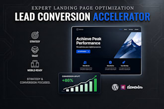 optimize wordpress elementor landing page for leads and conversions