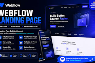 design webflow website webflow landing page figma to webflow