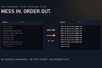 write a python script to batch process or convert your files