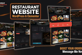 build a modern restaurant website with wordpress