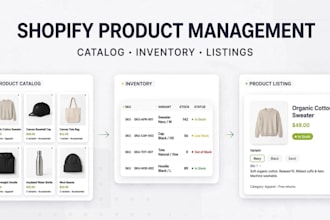 manage your shopify catalog, inventory and product listings