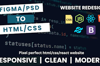 convert figma to a responsive react website