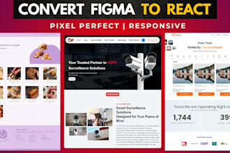 convert figma to a responsive react website