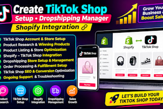 create tik tok shop setup tiktok dropshipping manager shopify integration